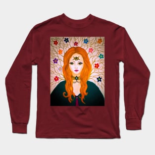 Red head wiccan witch Long Sleeve T-Shirt